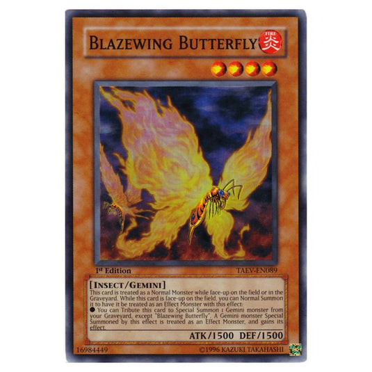 Yu-Gi-Oh! - Tactical Evolution - Blazewing Butterfly (Super Rare) TAEV-EN089