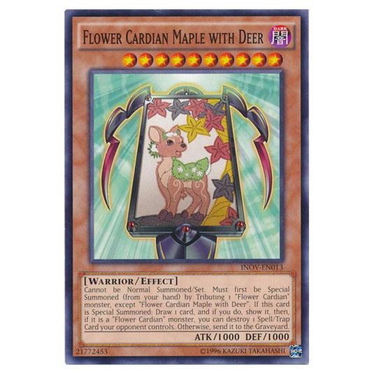 Yu-Gi-Oh! - Invasion - Vengeance - Flower Cardian Maple with Deer (Common) INOV-EN013