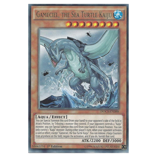 Yu-Gi-Oh! - Dimension of Chaos - Gameciel, the Sea Turtle Kaiju (Rare) DOCS-EN088