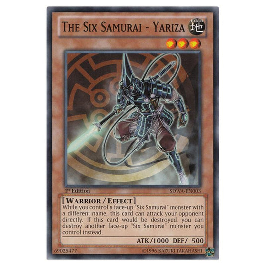 Yu-Gi-Oh! - Samurai Warlords Structure Deck - The Six Samurai - Yariza (Common) SDWA-EN003
