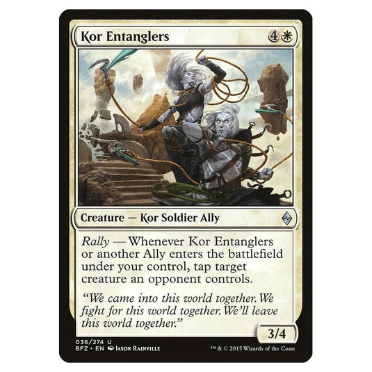 Magic The Gathering - Battle For Zendikar - Kor Entanglers - 36/274 (Foil)
