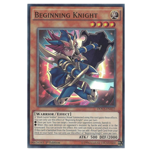 Yu-Gi-Oh! - Dimension of Chaos - Beginning Knight (Super Rare) DOCS-EN022