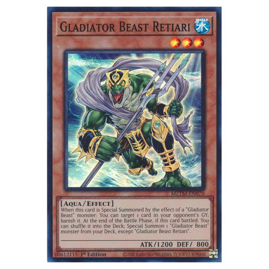 Yu-Gi-Oh! - Maze of the Master - Gladiator Beast Retiari (Super Rare) MZTM-EN070