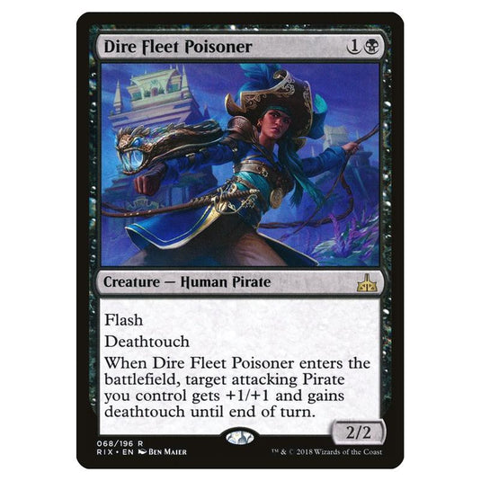 Magic The Gathering - Rivals Of Ixalan - Dire Fleet Poisoner - 68/196