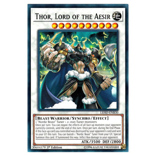 Yu-Gi-Oh! - Legendary Hero Decks - Thor, Lord of the Aesir (Common) LEHD-ENB30