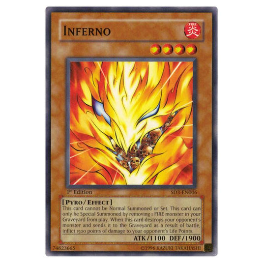 Yu-Gi-Oh! - Structure Deck - Blaze of Destruction - Inferno (Common) SD3-EN006