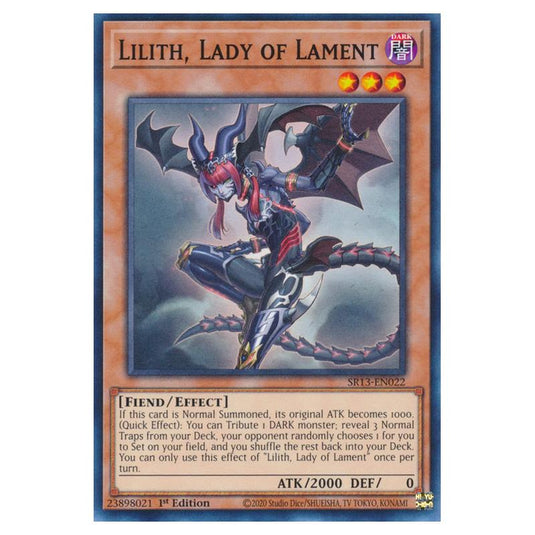 Yu-Gi-Oh! - Structure Deck - Dark World - Lilith, Lady of Lament (Common) SR13-EN022