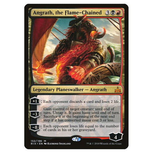 Magic The Gathering - Rivals Of Ixalan - Angrath, The Flame-chained - 152/196 (Foil)