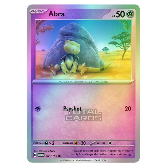 Pokemon - Scarlet & Violet - 151 - Abra (Cosmic Holo)