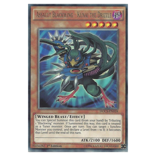Yu-Gi-Oh! - Dimension of Chaos - Assault Blackwing - Kunai the Drizzle (Rare) DOCS-EN018