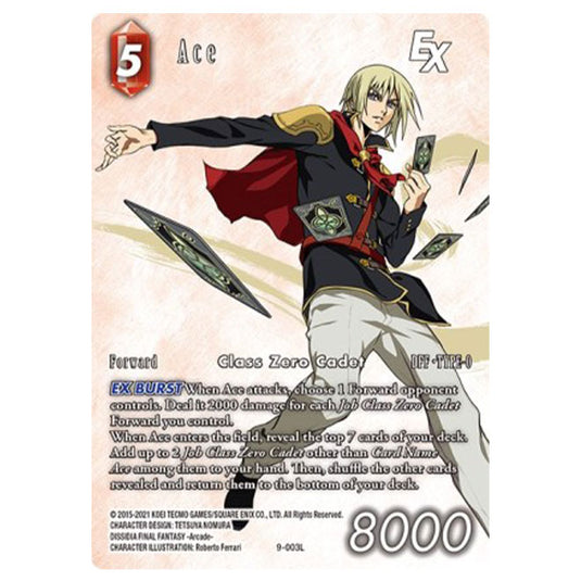 Final Fantasy - Opus 15 - Crystal Dominion - Ace - Full Art Foil - (9-003L)