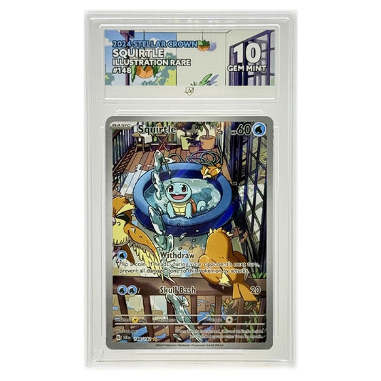 Pokemon - Scarlet & Violet - Stellar Crown - Squirtle - 148/142 (ACE Label 10 Graded Slab)