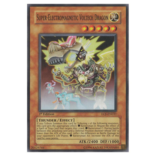 Yu-Gi-Oh! - Enemy of Justice - Super-Electromagnetic Voltech Dragon (Super Rare) EOJ-EN031