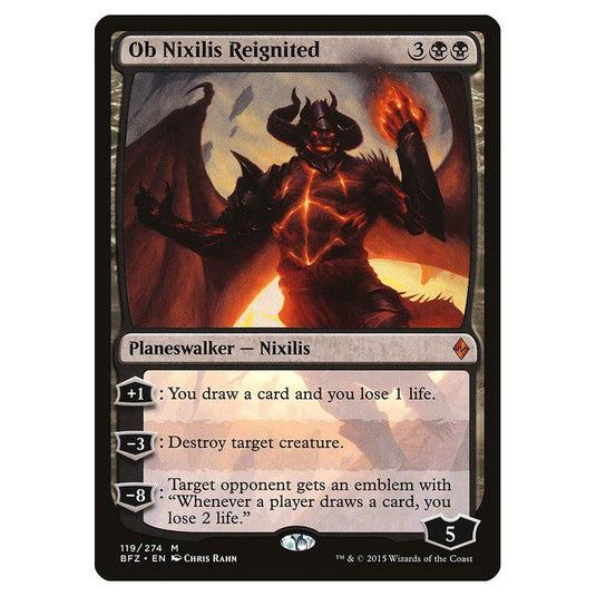 Magic The Gathering - Battle For Zendikar - Ob Nixilis Reignited - 119/274 (Foil)