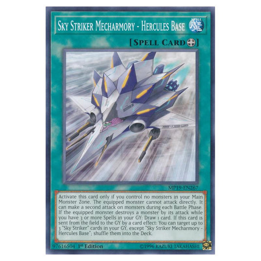 Yu-Gi-Oh! - 2019 Gold Sarcophagus Tin Mega Pack - Sky Striker Mecharmory - Hercules Base (Common) MP19-EN267