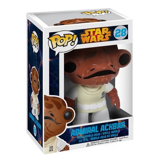Funko POP! - Star Wars - #28 Admiral Ackbar Bobble Head Figure