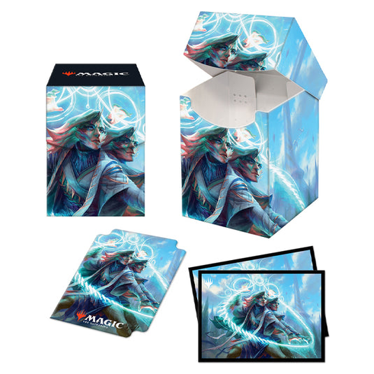 Ultra Pro - Magic The Gathering - Commander 2021 - Combo 100+ Deck Box And 100 Sleeves - Adrix and Nev, Twincasters