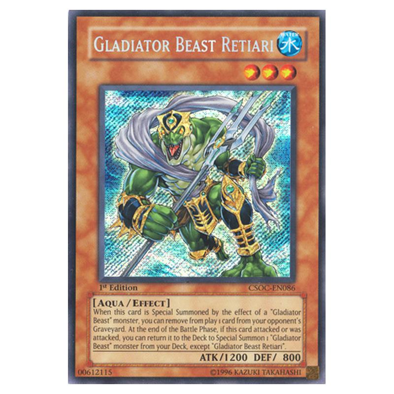 Yu-Gi-Oh! - Crossroads of Chaos - Gladiator Beast Retiari (Secret Rare Yu-Gi-Oh! - Crossroads of Chaos - Gladiator Beast Retiari (Secret Rare