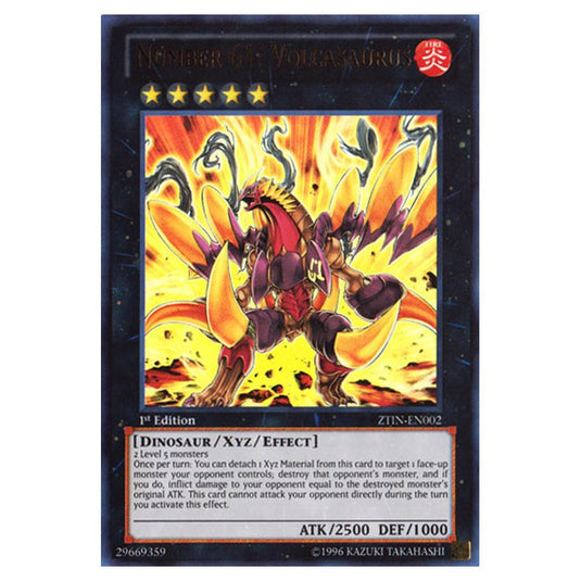 Yu-Gi-Oh! - Zexal Collection Tin - Number 61: Volcasaurus (Ultra Rare) ZTIN-EN002