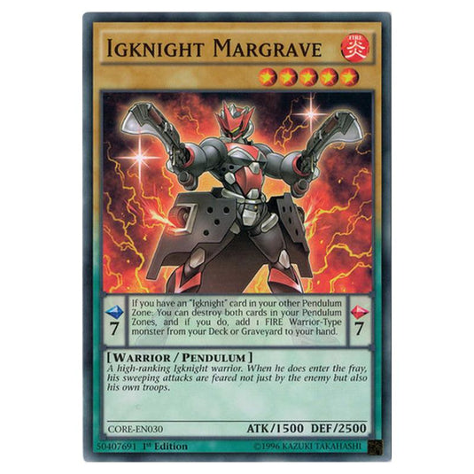 Yu-Gi-Oh! - Clash of Rebellions - Igknight Margrave (Common) CORE-EN030