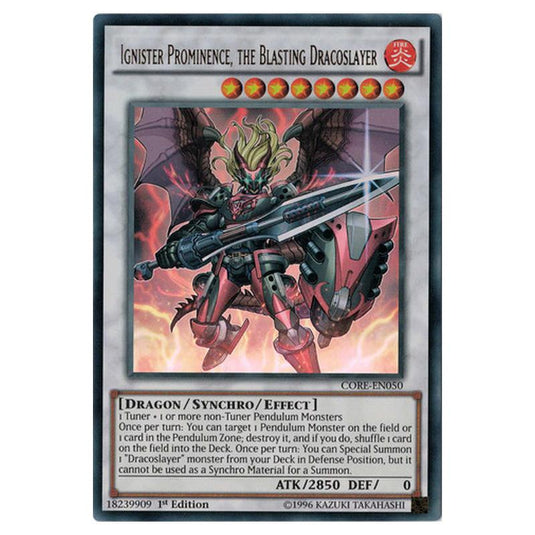 Yu-Gi-Oh! - Clash of Rebellions - Ignister Prominence, the Blasting Dracoslayer (Ultra Rare) CORE-EN050