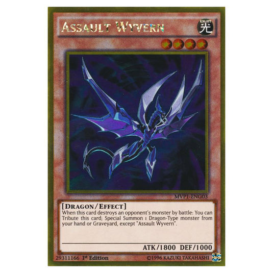 Yu-Gi-Oh! - Yu-Gi-Oh! The Dark Side of Dimensions Movie Pack - Gold Edition - Assault Wyvern (Gold Rare) MVP1-ENG03