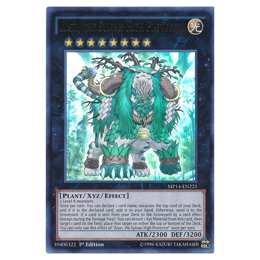 Yu-Gi-Oh! - 2014 Mega-Tin Mega Pack - Alsei, the Sylvan High Protector (Ultra Rare) MP14-EN221