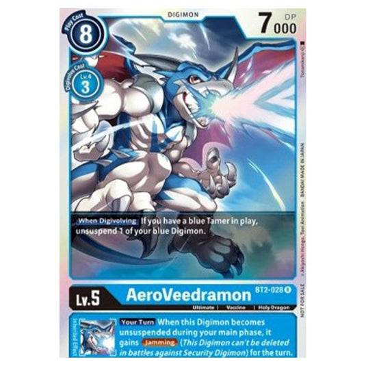 Digimon Card Game - Battle of Omni Pre-Release Promotion - Veedramon Zero - BT2-028