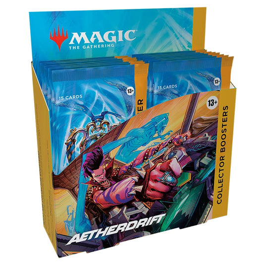 Magic The Gathering - Aetherdrift - Collector Booster Box Right Tilt