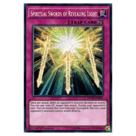Yu-Gi-Oh! - Yu-Gi-Oh! The Dark Side of Dimensions Movie Pack Secret Edition - Spiritual Swords of Revealing Light (Secret Rare) MVP1-ENS31