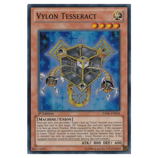 Yu-Gi-Oh! - Hidden Arsenal 6 - Omega Xyz - Vylon Tesseract (Super Rare) HA06-EN038
