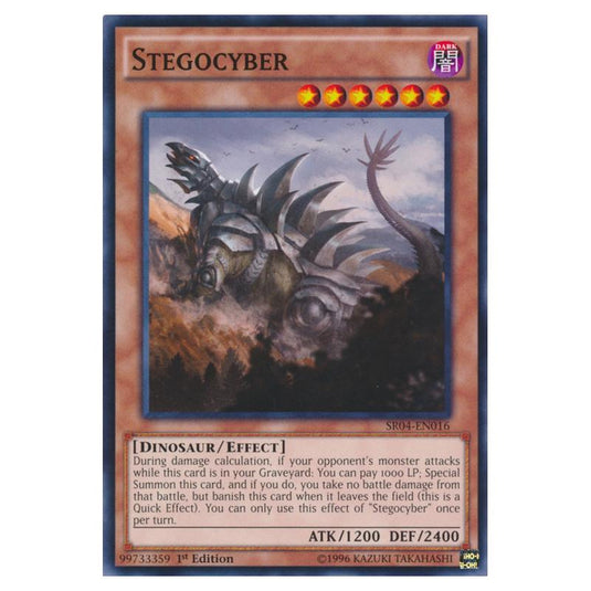 Yu-Gi-Oh! - Dinosmasher\'s Fury Structure Deck - Stegocyber (Common) SR04-EN016