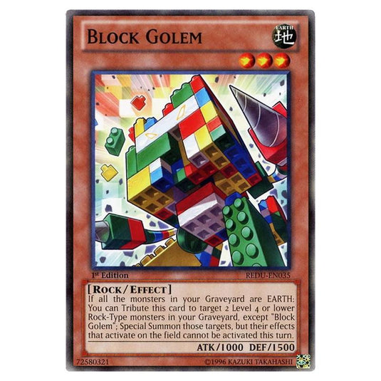 Yu-Gi-Oh! - Return of the Duelist - Block Golem (Common) REDU-EN035