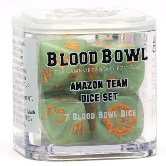 Blood Bowl - Amazon Team - Dice Set (graded)