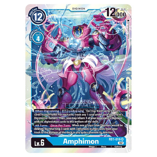 Digimon Card Game - RB-01: Resurgence Booster - Amphimon - (Super Rare) - RB1-016