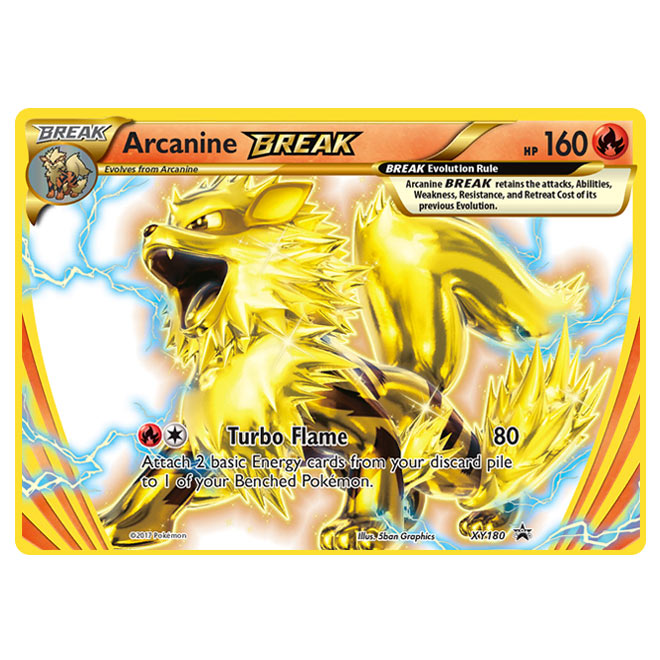Pokemon - XY - XY Black Star Promos - Arcanine BREAK - XY180 Pokemon - XY - XY Black Star Promos - Arcanine BREAK - XY180