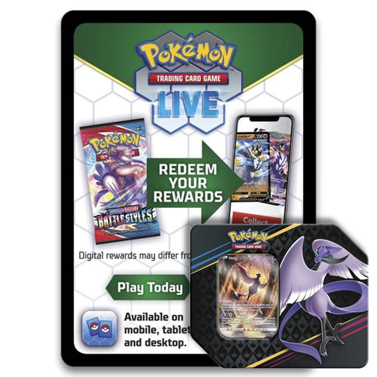 Pokemon - Crown Zenith - Galarian Articuno Tin - Online Code Card