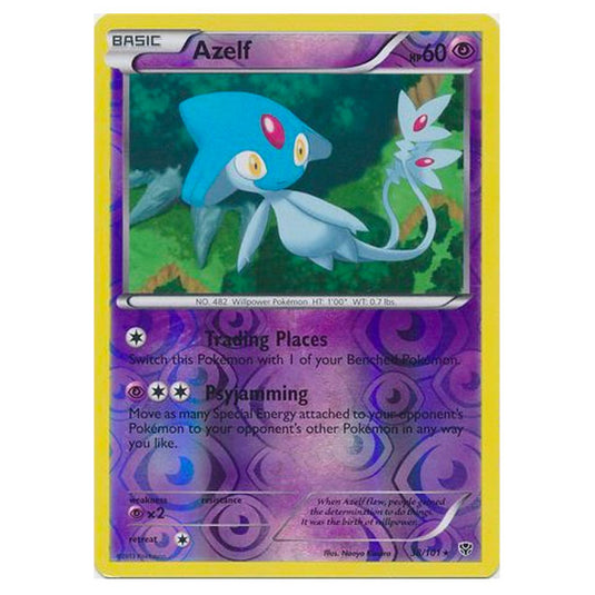 Pokemon - Black & White - Plasma Blast - (Reverse Holo) Azelf - 38/101