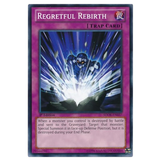 Yu-Gi-Oh! - Onslaught of the Fire Kings Structure Deck - Regretful Rebirth (Common) SDOK-EN037