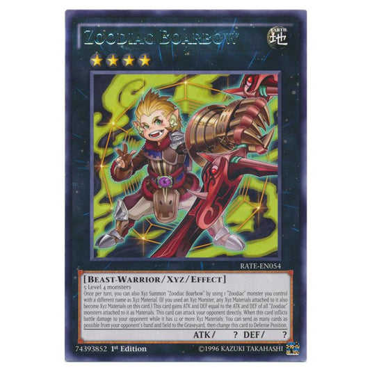 Yu-Gi-Oh! - Raging Tempest - Zoodiac Boarbow (Rare) RATE-EN054