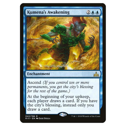 Magic The Gathering - Rivals Of Ixalan - Kumena\\'s Awakening - 42/196 (Foil)