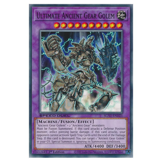 Yu-Gi-Oh! - Speed Duel GX - Duel Academy Box - Ultimate Ancient Gear Golem (Common) SGX1-END21