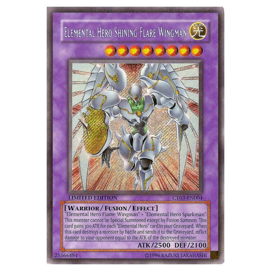 Yu-Gi-Oh! - Collectible Tins 2006 Wave 2 - Elemental HERO Shining Flare Wingman (Secret Rare) CT03-EN004