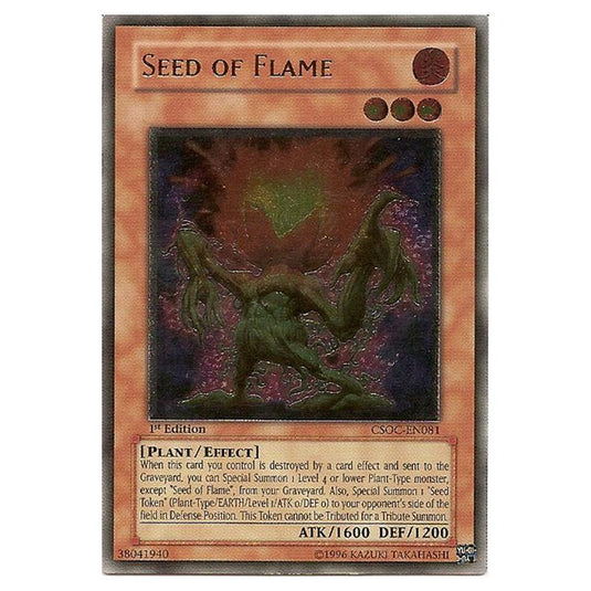 Yu-Gi-Oh! - Crossroads of Chaos - Seed of Flame (Ultimate Rare) CSOC-EN081