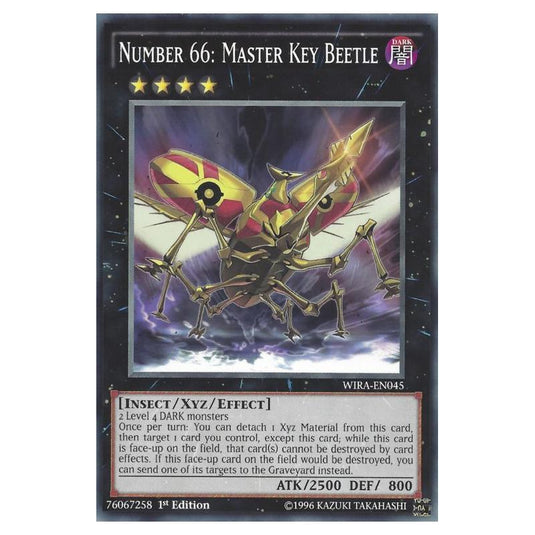 Yu-Gi-Oh! - Wing Raiders - Number 66: Master Key Beetle (Common) WIRA-EN045