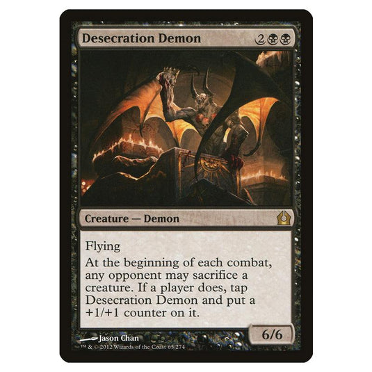 Magic The Gathering - Return To Ravnica - Desecration Demon - 63/274 (Foil)
