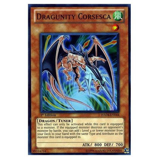 Yu-Gi-Oh! - Hidden Arsenal 4 - Trishula's Triumph - Dragunity Corsesca (Super Rare) HA04-EN044