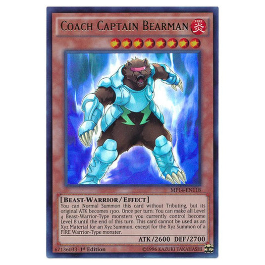 Yu-Gi-Oh! - 2014 Mega-Tin Mega Pack - Coach Captain Bearman (Ultra Rare) MP14-EN118