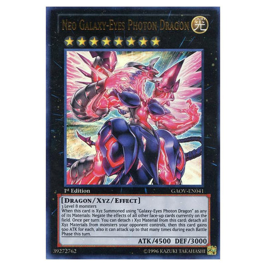 Yu-Gi-Oh! - Galactic Overlord - Neo Galaxy-Eyes Photon Dragon (Ultra Rare) GAOV-EN041