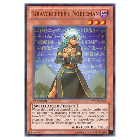 Yu-Gi-Oh! - Legacy of the Valiant - Gravekeeper's Nobleman (Ultra Rare) LVAL-EN031